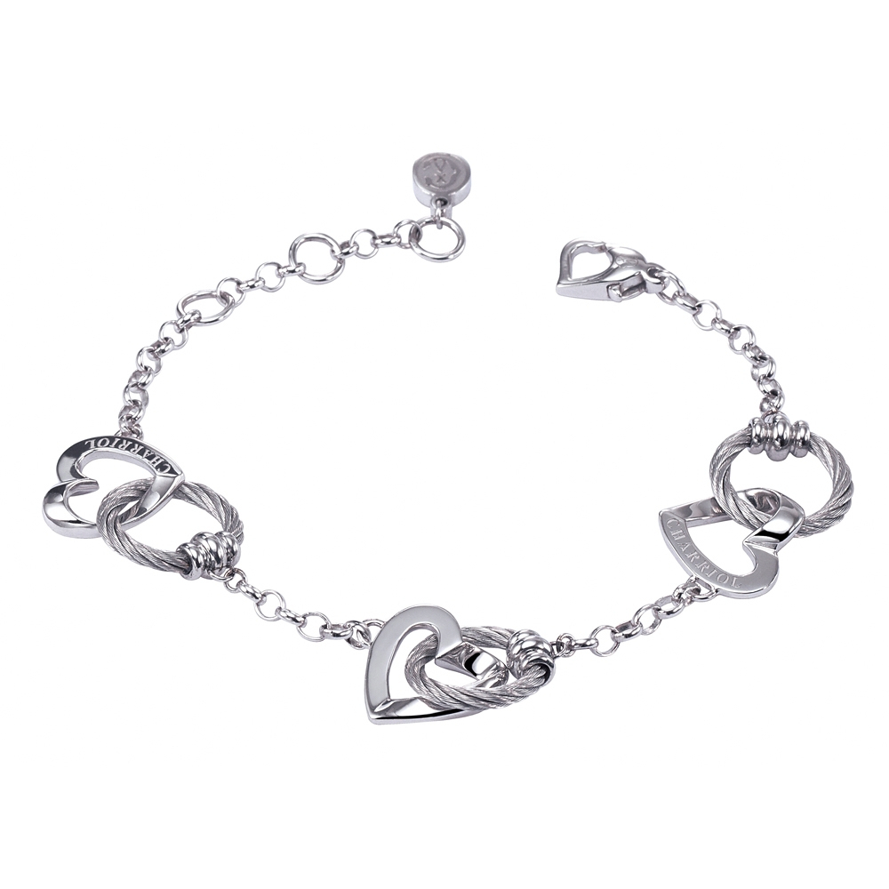 CHARRIOL 夏利豪 Silver Bracelet with Rh platiing 100 ways to lo, , large