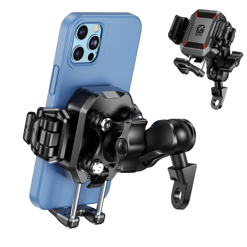  KEWIG M33-C2 Motorcycle Phone Holder Rearview Mirror Mode, , large