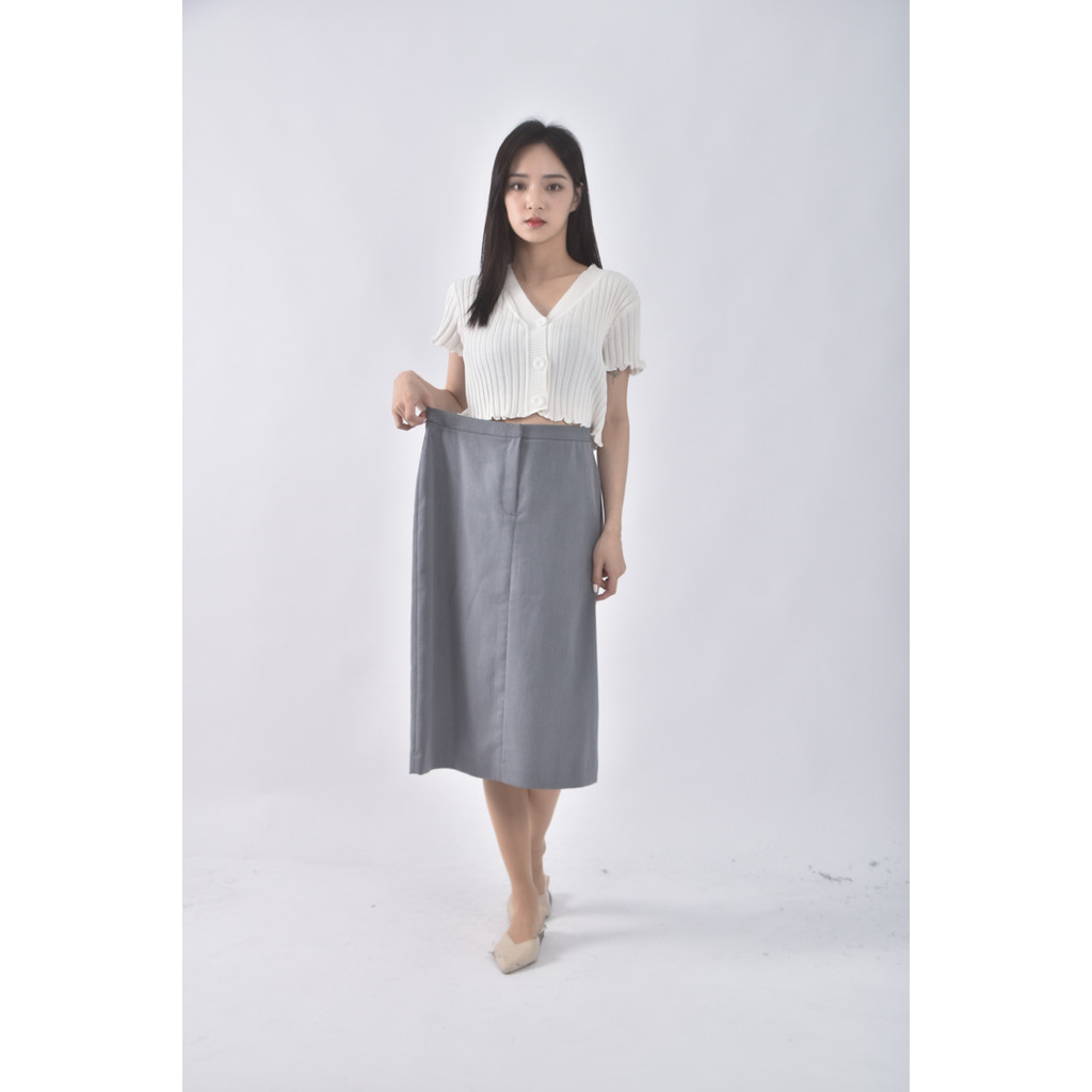 (L) u2質感綠色長裙二手衣, , large