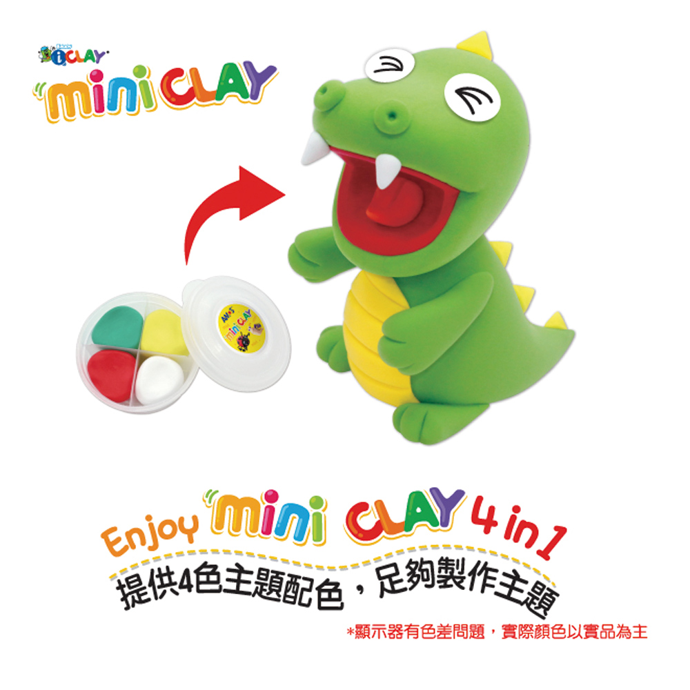 【韓國AMOS】4色迷你主題超輕黏土6入組, , large