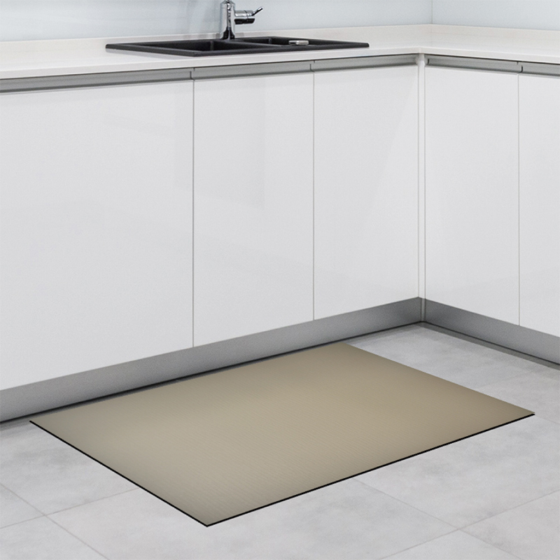 【Monster】 Kitchen Anti-Stain Non-Slip Mat – Natural Essence Series (80x50cm) – Morandi Brown, , large