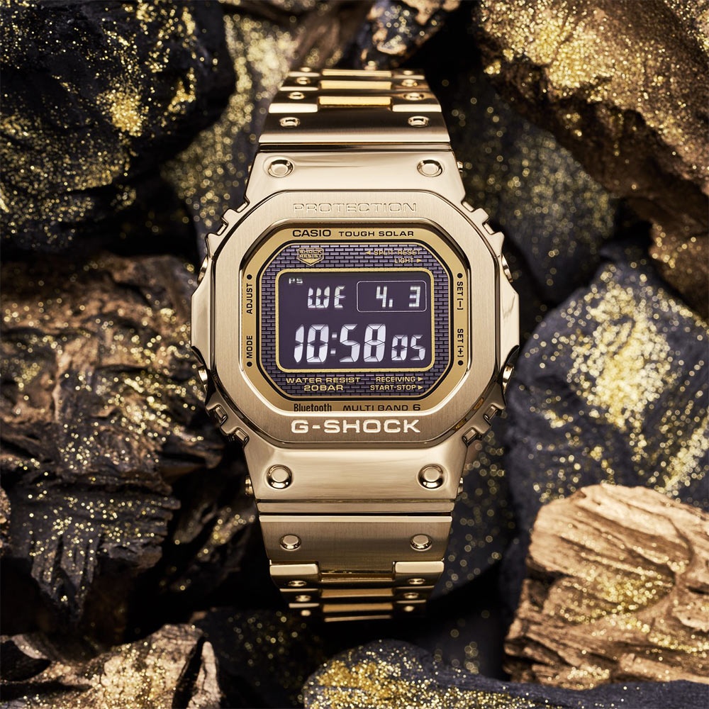 CASIO 卡西歐 G-SHOCK 35周年太陽能電波手錶 GMW-B5000GD-9, , large