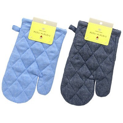 【生活好室】廚房手套 手套 隔熱手套 隔熱器 烤盤手套 加熱手套 隔熱 廚房 烹飪手套 丹寧藍隔熱手套(顏色隨機), , large