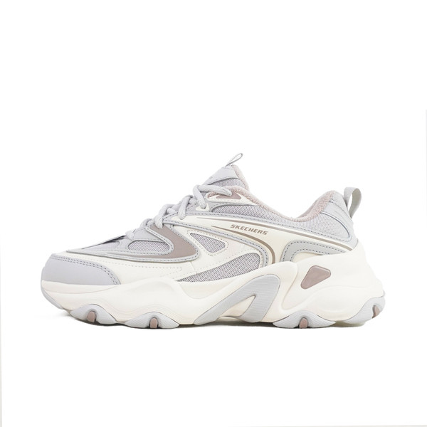 Kixpress-Skechers D'lites 5.0 女 休閒鞋 經典 復古 厚底 增高 穿搭 灰 紫 [150522LGMT], , large