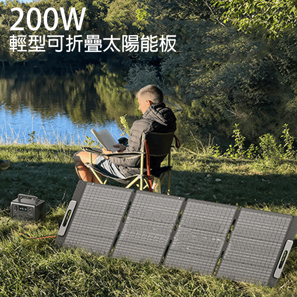 【iSOLAR】200W Foldable solar panel, , large