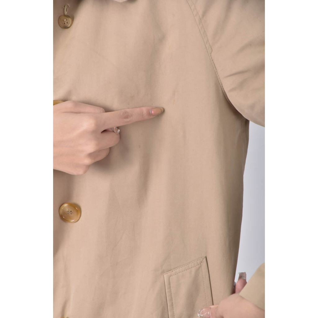 (M) burberry質感棉質杏色外套二手衣, , large