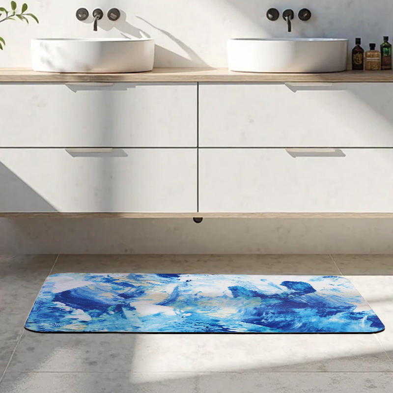 【怪獸】rubber anne 軟式珪藻土居家萬用地墊 (75x45cm) -那年夏天, , large