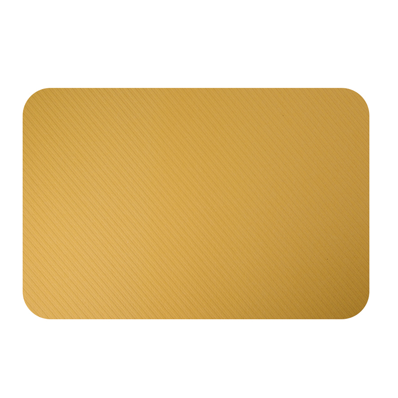 【Monster】 Soft Diatomaceous Earth Absorbent Mat – Diagonal Rhythm Series (60x40cm) – Earth Yellow, , large
