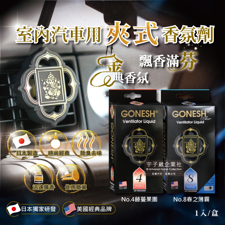 GONESH  Car AC Perfume 2.6ml No.8, , large
