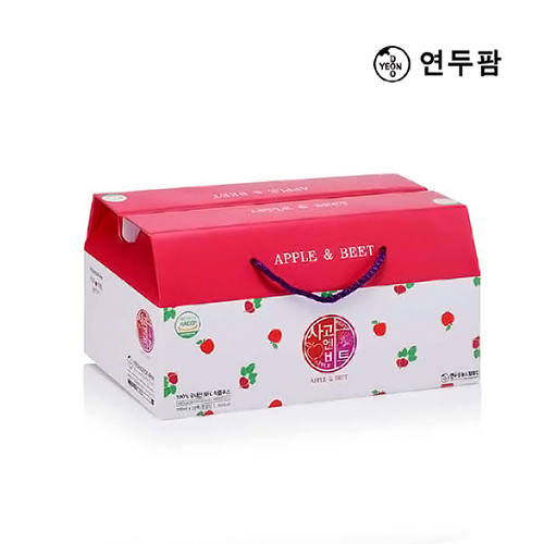 【韓國YEONDOOFARM妍杜農場】NFC 100% 好農蘋果甜菜汁禮盒組 (100ml × 20包), , large