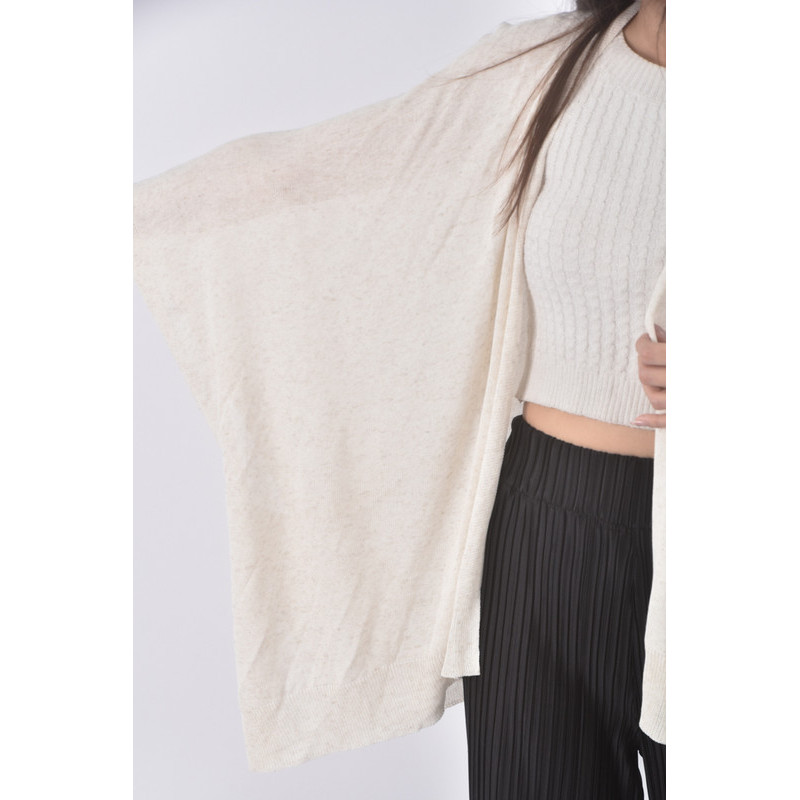 (F) linen質感杏色罩衫二手衣, , large