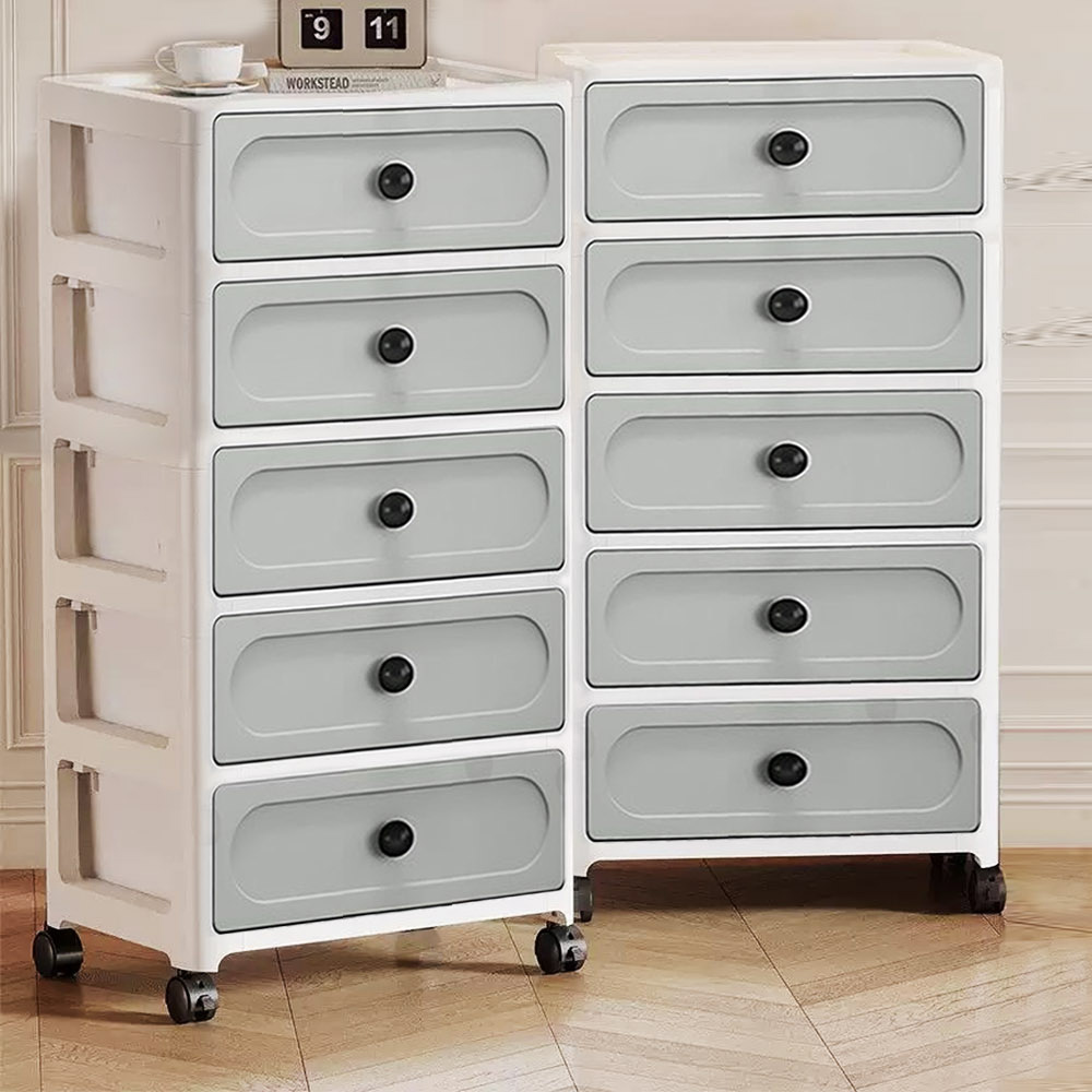 【AOTTO】36面寬輕奢五層抽屜收納櫃(AC-036GR), , large