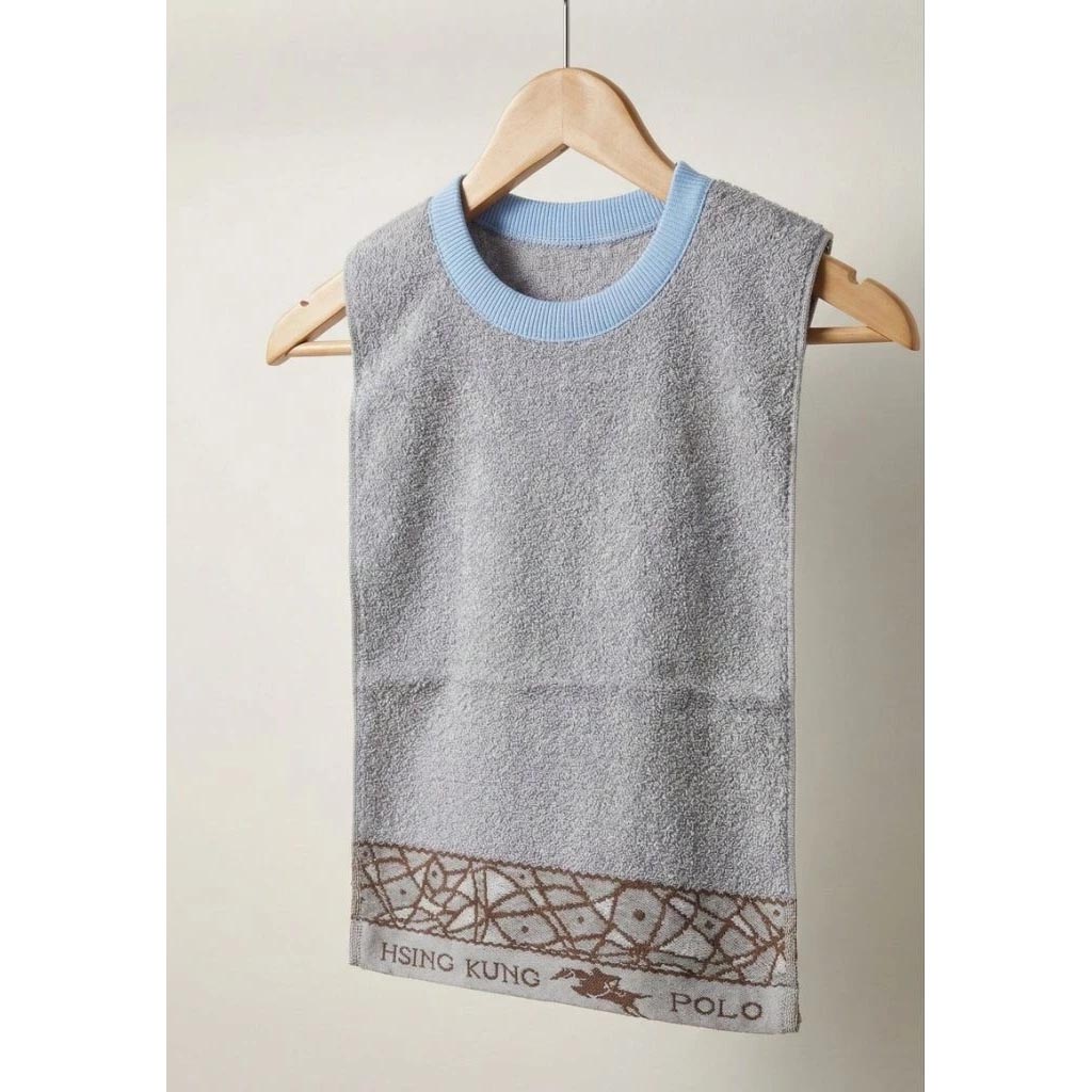 [Kaimei Cotton] Randomly excellent MIT made in Taiwan pure cotton breathable adult bib/spit napkin printed style, , large