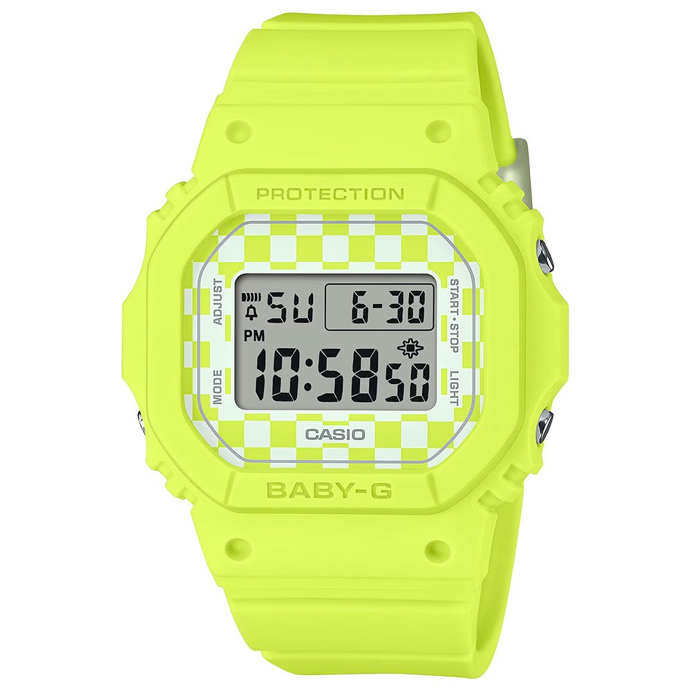 CASIO 卡西歐 BABY-G 格子旗方形女錶 電子錶 BGD-565GS-9, , large