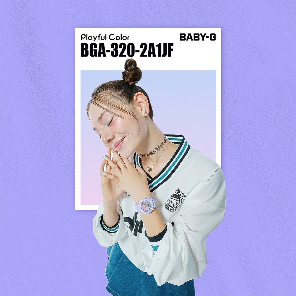 CASIO 卡西歐 BABY-G 冬日漸層女錶 手錶 BGA-320-2A1, , large