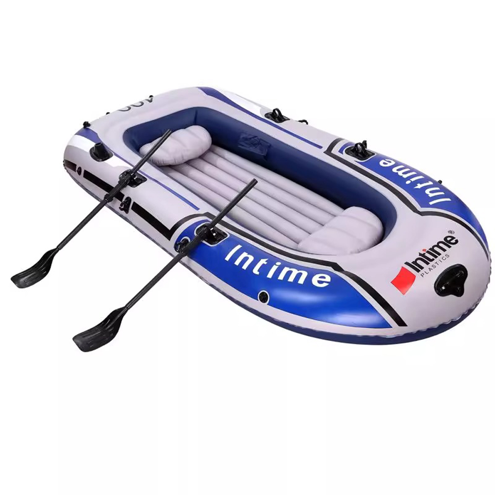 【YV61338】Intime盈泰 四人 多功能橡皮艇 加厚充氣船 海釣 划船 充氣艇 釣魚船 便攜式折疊船艇, , large