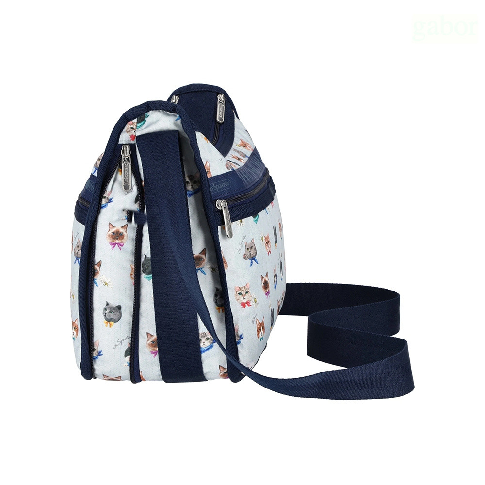 LeSportsac Deluxe Everyday Bag 奢華斜背包 送禮-晴空貓語, , large