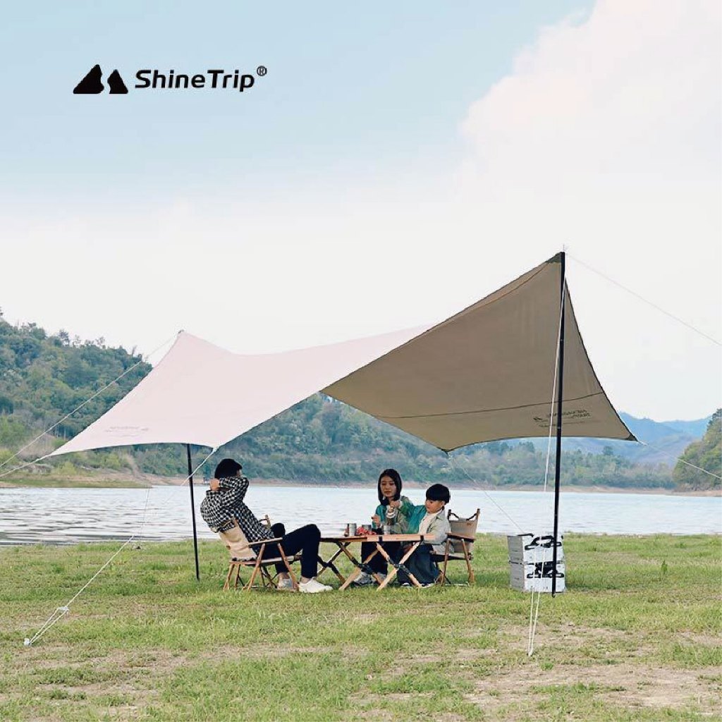 Hexagonal Tarp with Black Coating, , large