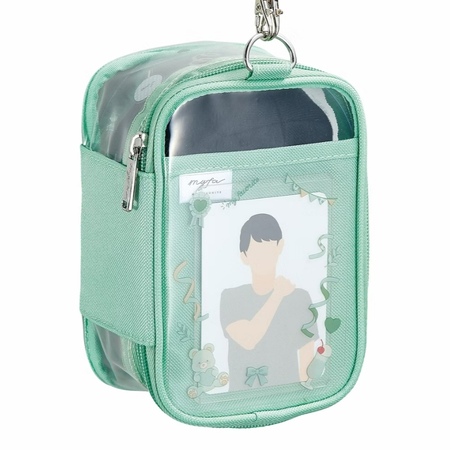 日本 LIHIT LAB myfa 多用途娃娃包 透明娃包 遛娃包 曬娃包 痛包 收納包中-紫(A-3305), , large