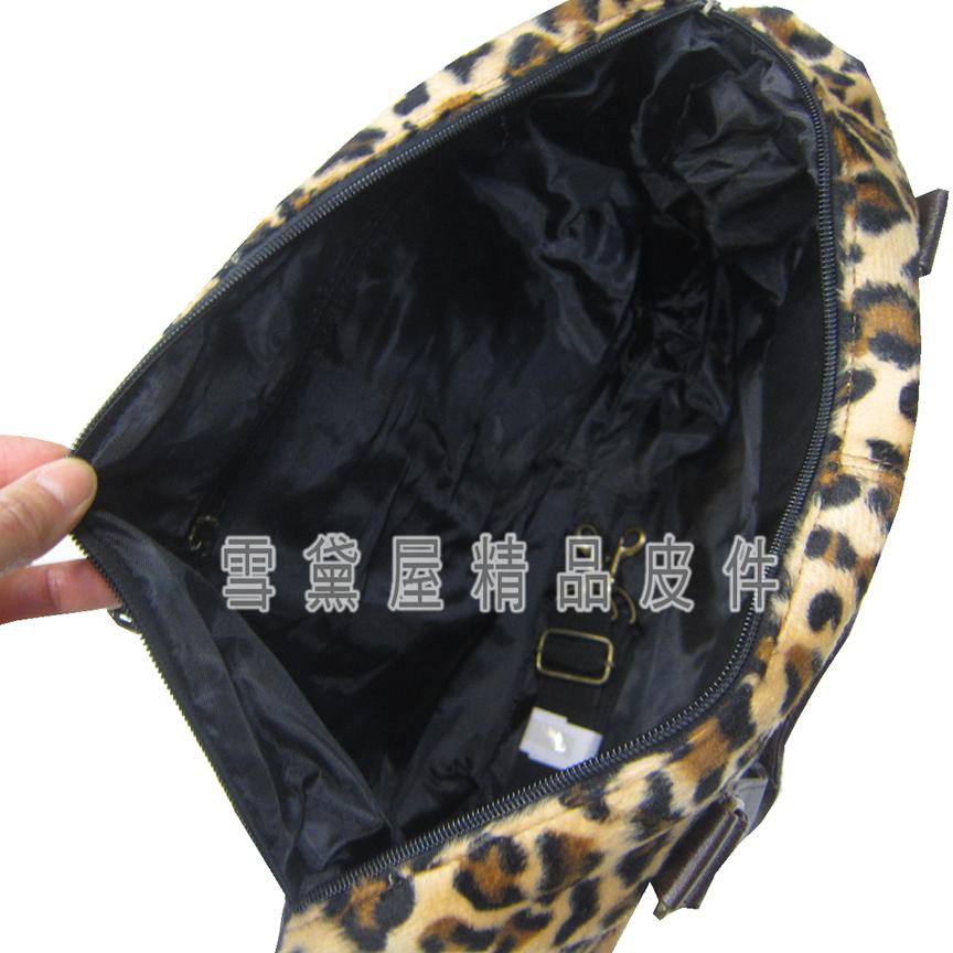 ~雪黛屋~LIAN 托特包水餃包大容量防水絨布+皮革辣妹可放A4資夾外出休閒上學附長背帶可手提肩背斜側88-0036, , large