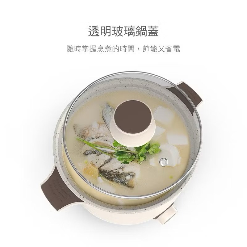 Ceramic steaming pot with two handles, , large