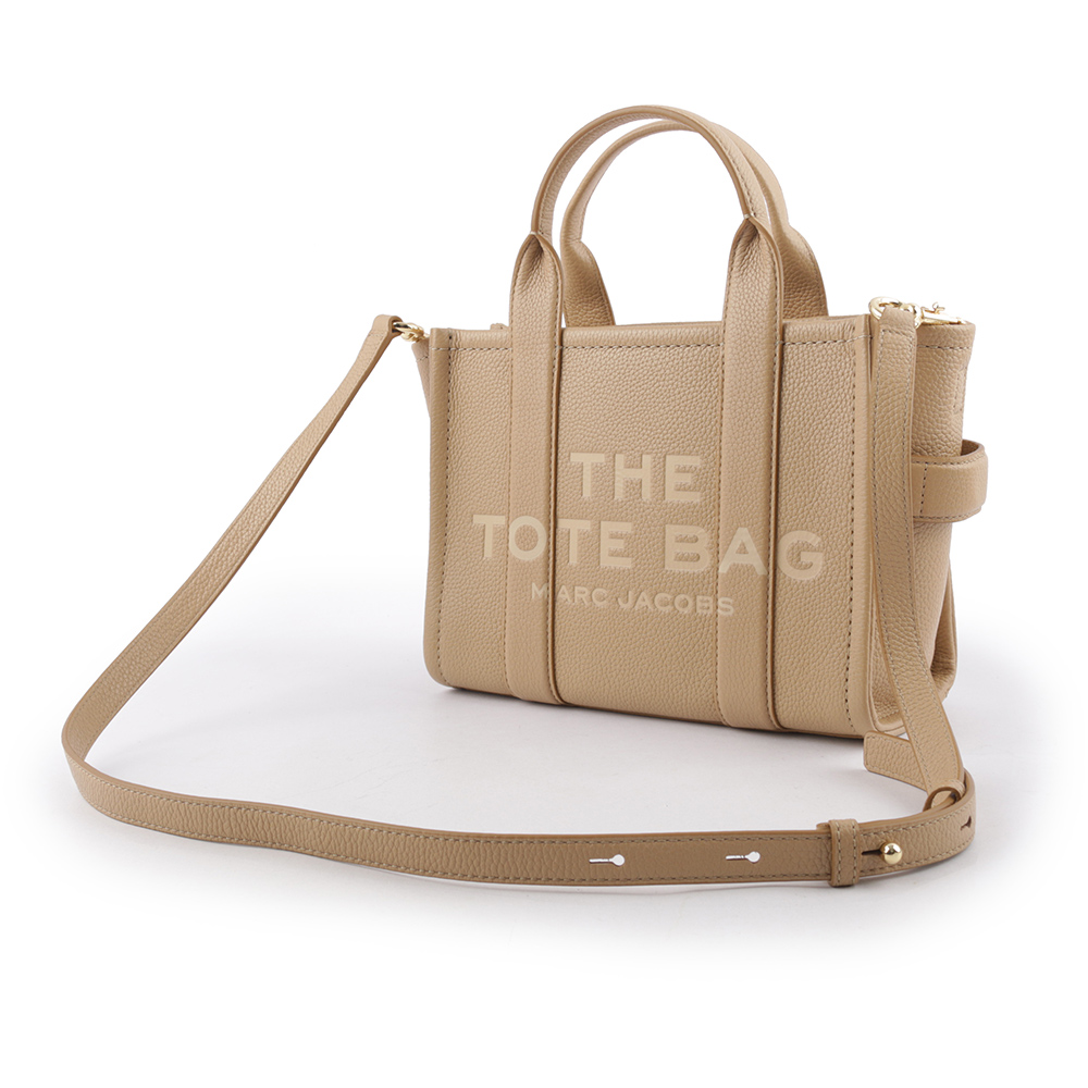 MARC JACOBS THE LEATHER TOTE 粒面皮革小款托特包/駝色, , large
