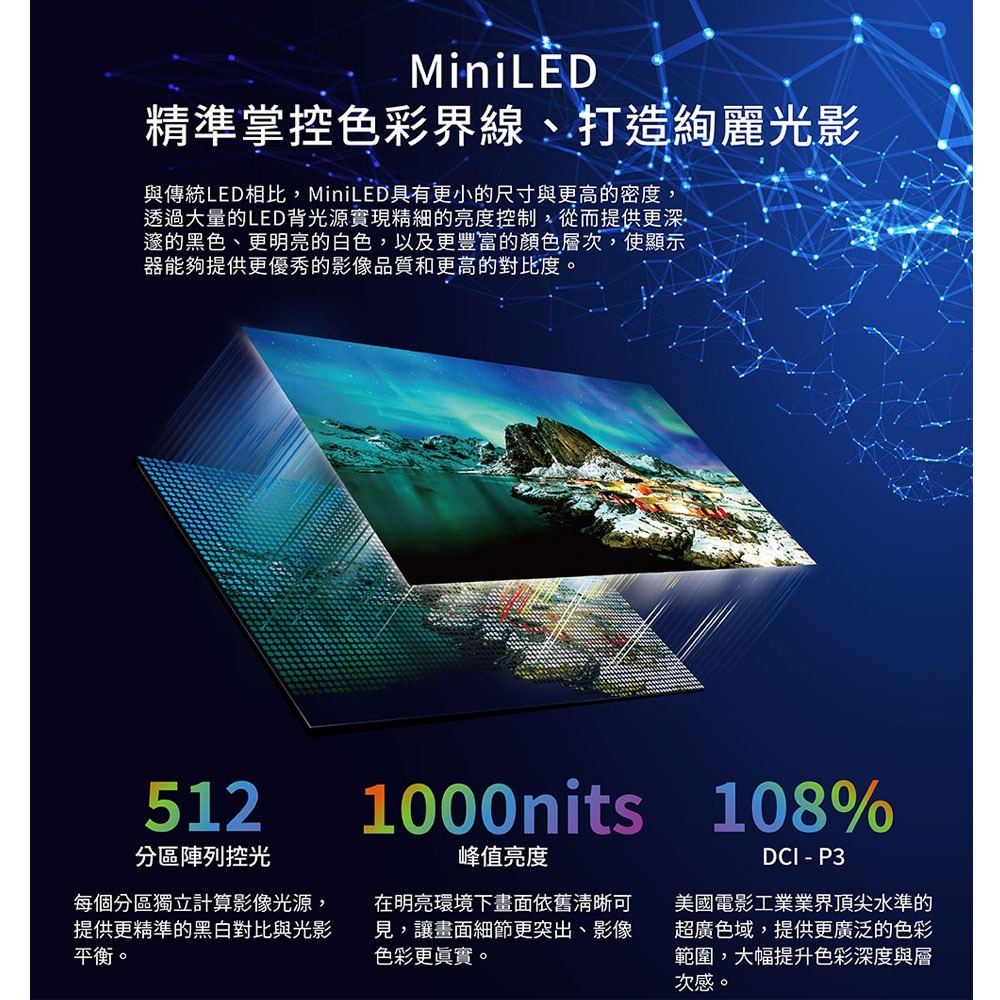 HERAN 禾聯 65型 4K GoogleTV 智慧液晶顯示器 HX-65MH550F, , large
