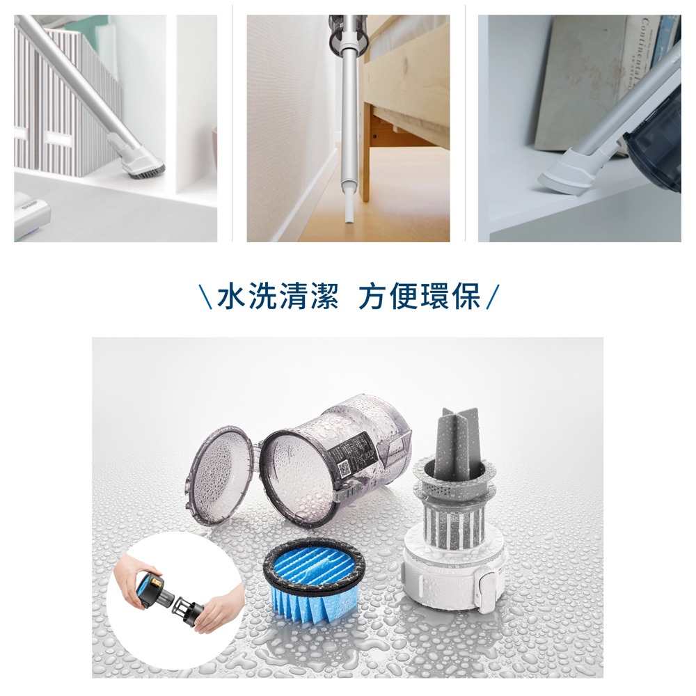 SHARP 夏普 RACTIVE Air 羽量級無線快充吸塵器 EC-SR9TW, , large