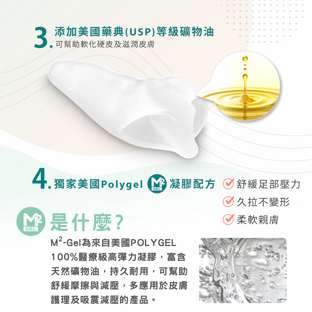 【GelSmart吉斯邁】拇趾偏斜防磨分趾墊-雙環型-2入(左右腳通用、0.5cm分趾墊、TG-GTS0062-L), , large