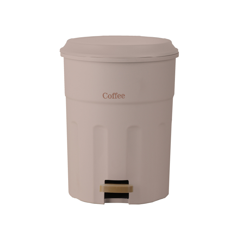 好室喵咖啡杯緩降踏式垃圾桶(附內桶)9.5L, , large