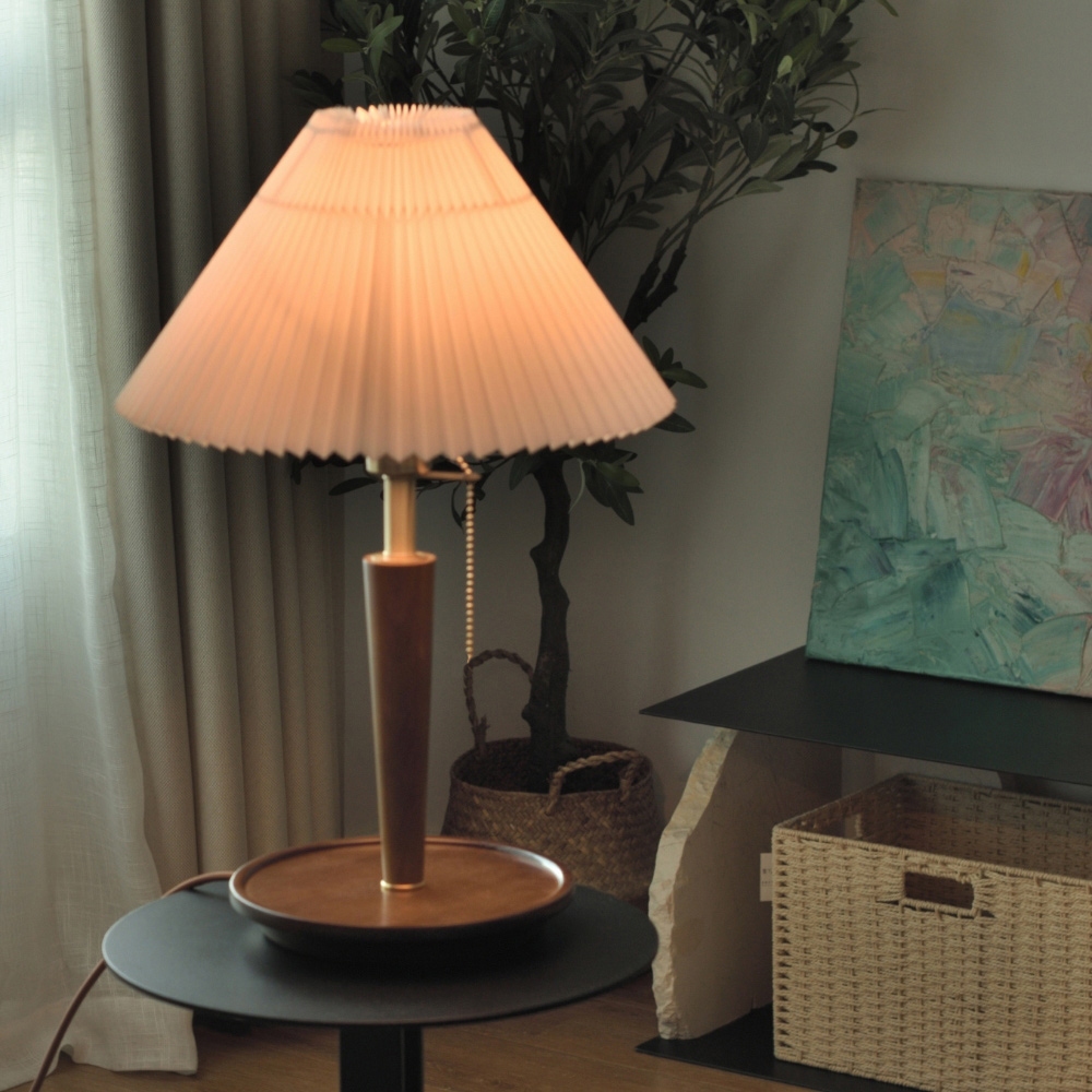 【H&R安室家】 雨果原木桌燈/床頭燈 ZA0188, , large