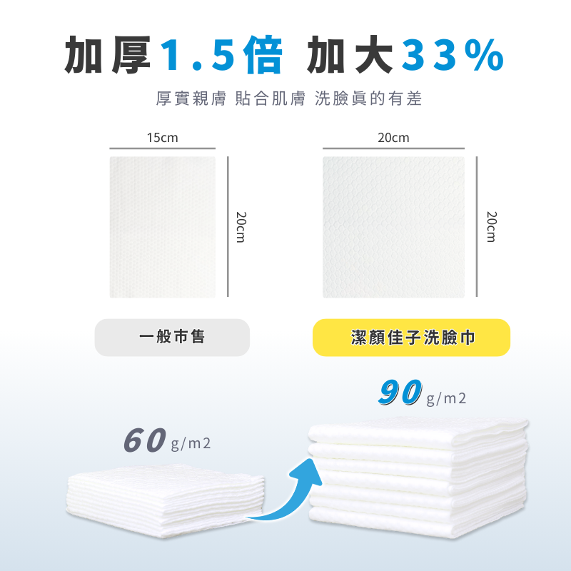Disposable face towel, , large