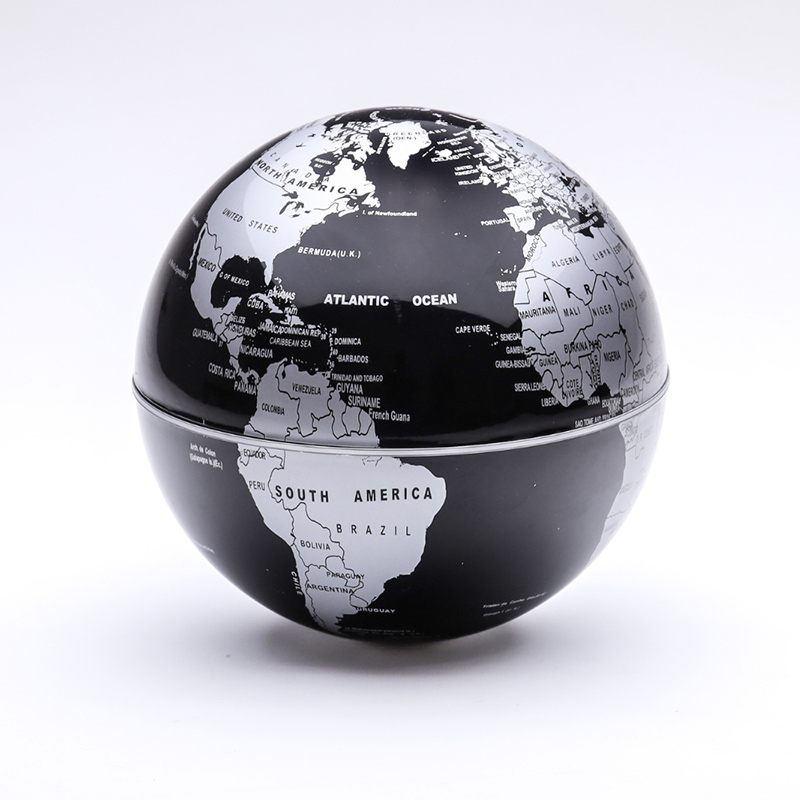 自轉地球儀 - 金黑, , large
