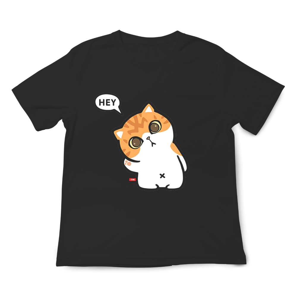 JZ TEE Shiba Inu & Cat-HEY Graphic Tee, , large