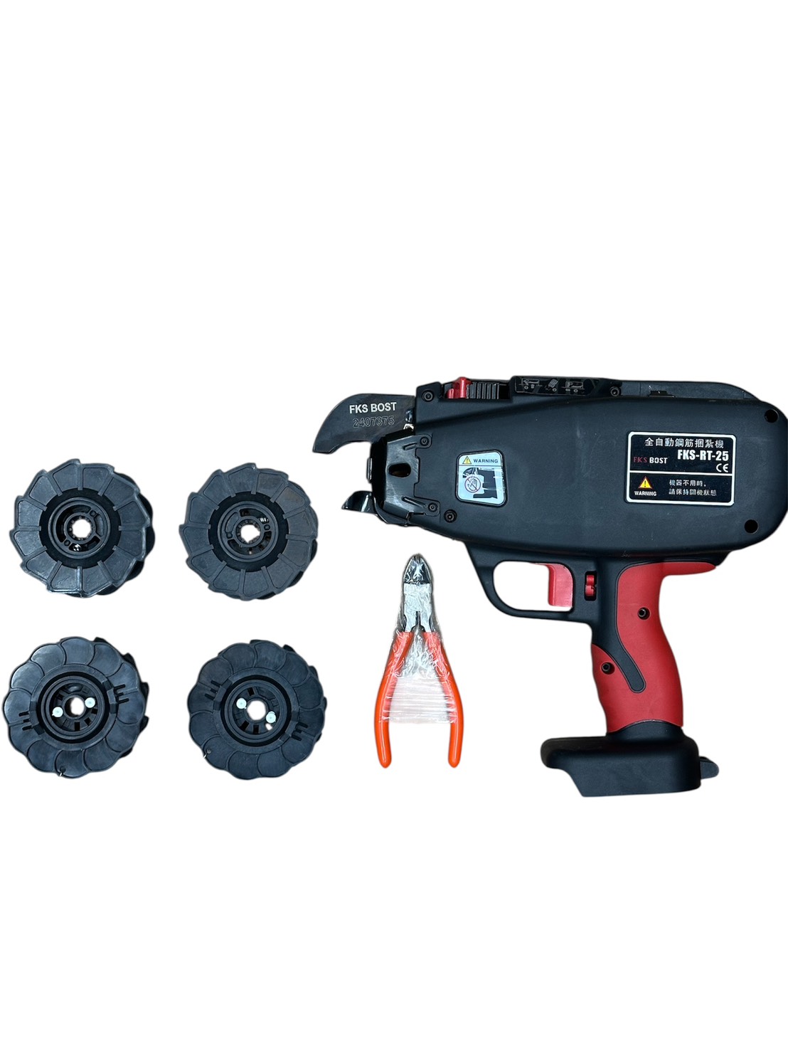 WIN五金 FKS BOST 18V無刷鋼筋綑綁機 <FKS-RT-25+4.0電池組>鋼筋綑綁機 鋼筋切斷機 鋼筋綑綁器 充電式鋼筋綑綁 板模綑綁, , large
