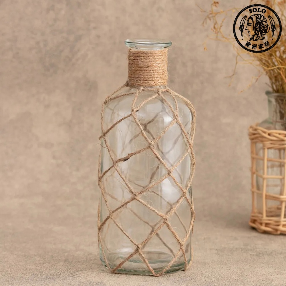 【SOLO Vintage】LCW Home 24cm Flower Vase Wine Bottle Decoration Made in Turkey, , large