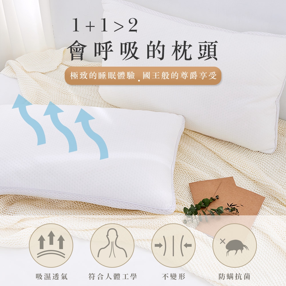DUYAN竹漾 二合一國王呼吸枕, , large