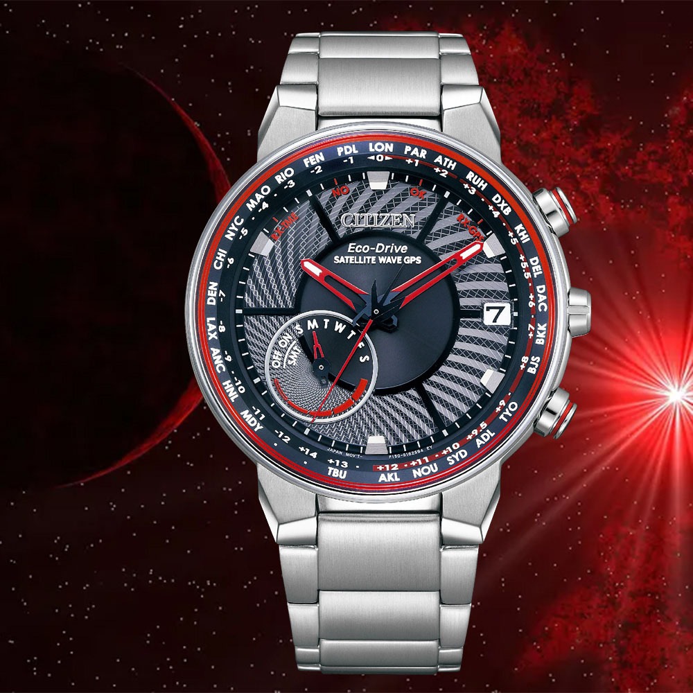 CITIZEN 星辰 GPS衛星對時光動能手錶 CC3031-51E, , large