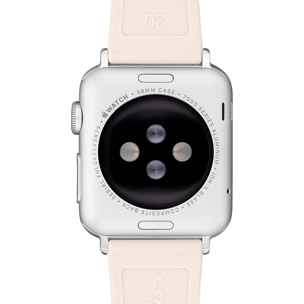 COACH Apple Watch 錶帶 38/40/41mm適用 優雅花朵 矽膠錶帶(不含手錶), , large