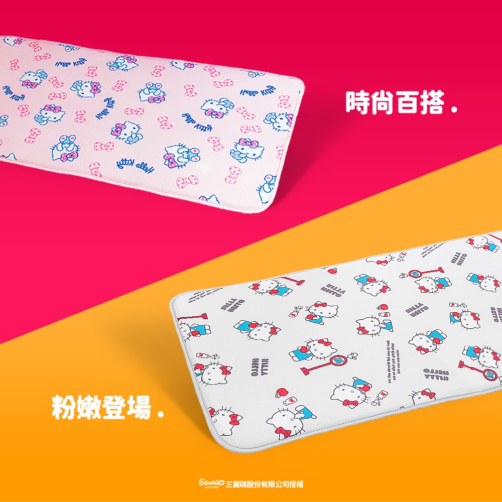 【格藍傢飾】Hello kitty授權涼感空氣坐墊 涼坐墊 3D立體透氣 AIRFit氧活力 座墊, , large