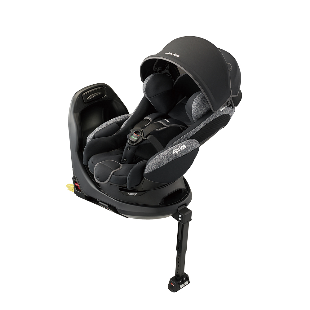 【Aprica】Deaturn ISOFIX 0-4歲 360度旋轉 平躺汽座(尊爵黑), , large