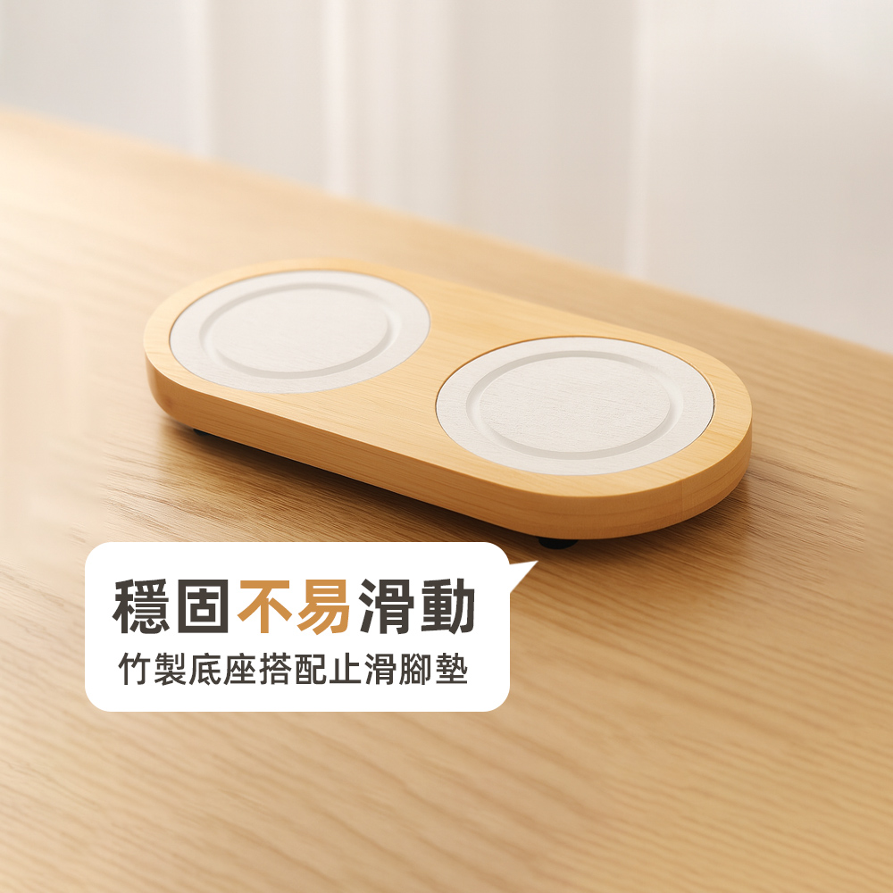 【上手家居】雙杯座硅藻土吸水墊 白色(吸水杯墊/珪藻土杯墊/硅藻土杯墊/珪藻土), , large