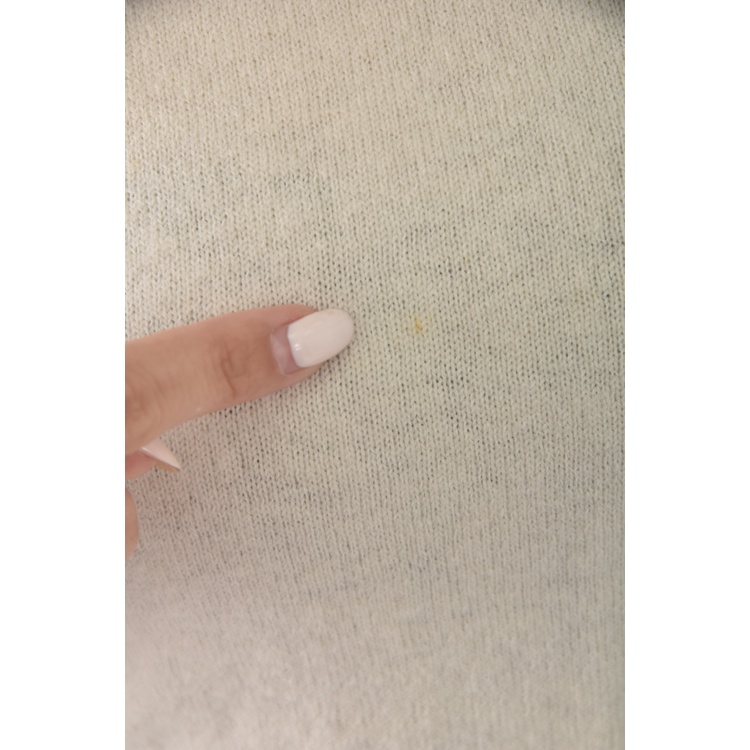 (S) burberry質感高領杏色短袖上衣二手衣, , large