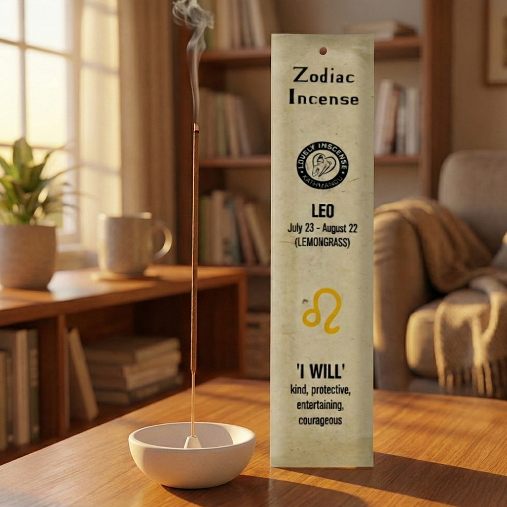 十二星座線香【12種香調】每包15支 尼泊爾lovely 手工竹籤香 線香 玫瑰 檸檬草 檀香 白鼠尾草 雪松木乳香杜松子茶樹 星座, , large