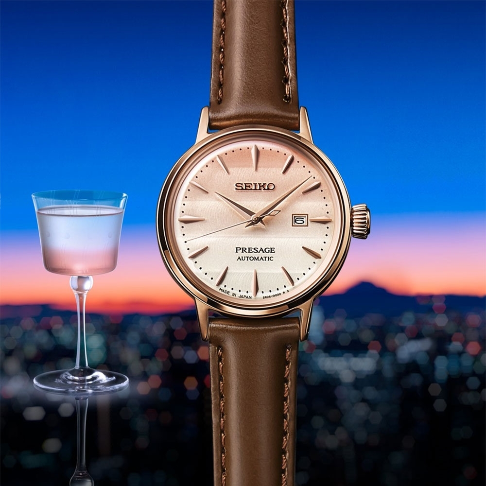 SEIKO 精工 PresageSTAR BAR 粉紅暮光聯名機械錶 SRE014J1/2R05-00B0P, , large