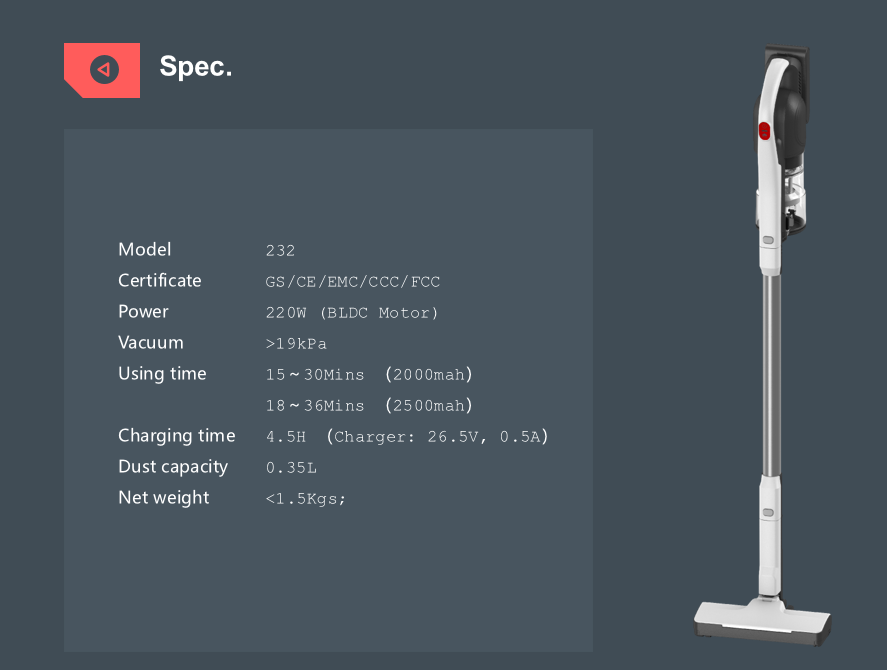 【CR科瑞亞】232無線強力吸塵器－白色(日本爆款), , large