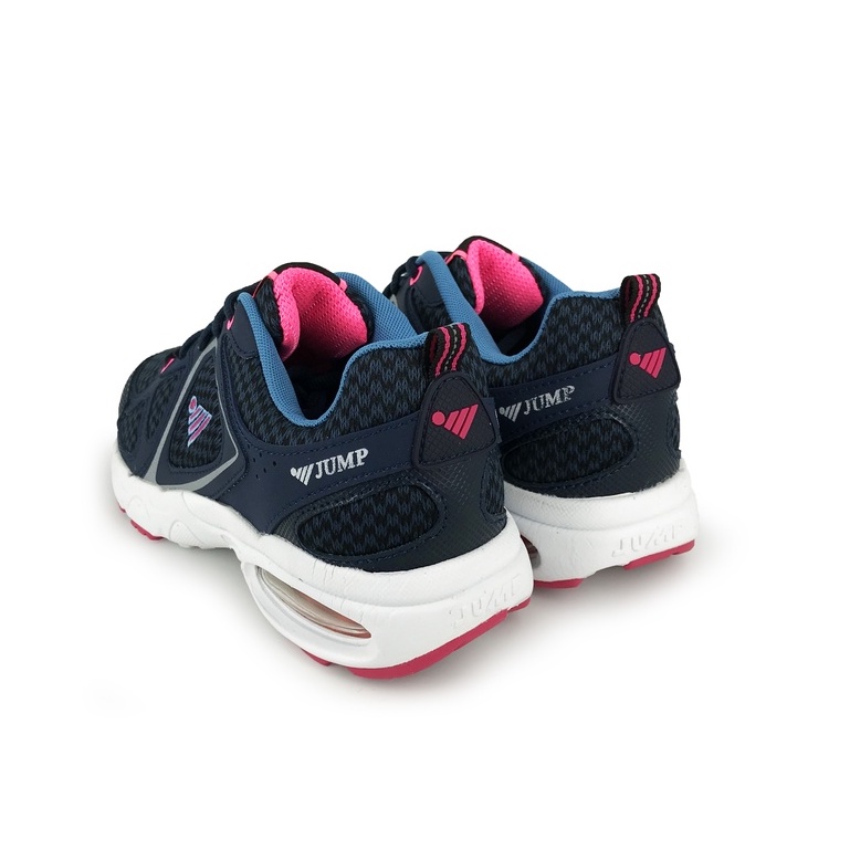 JUMP將門 女運動鞋 女鞋 戶外鞋 MIT台灣製造 拼接 輕量 透氣 耐衝 緩震 氣墊 耐用 耐磨 抓地 止滑 深藍, , large