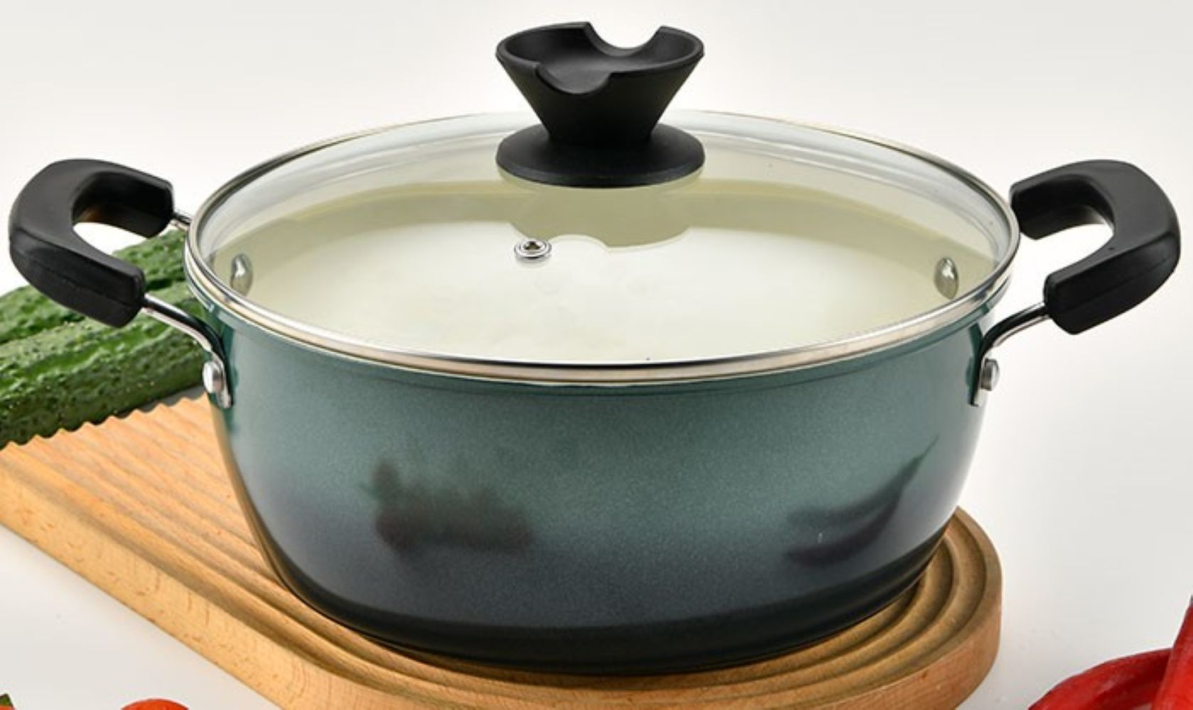 Aigabao Carbon Steel Ceramic Non-Stick Soup Pot 24cm, , large