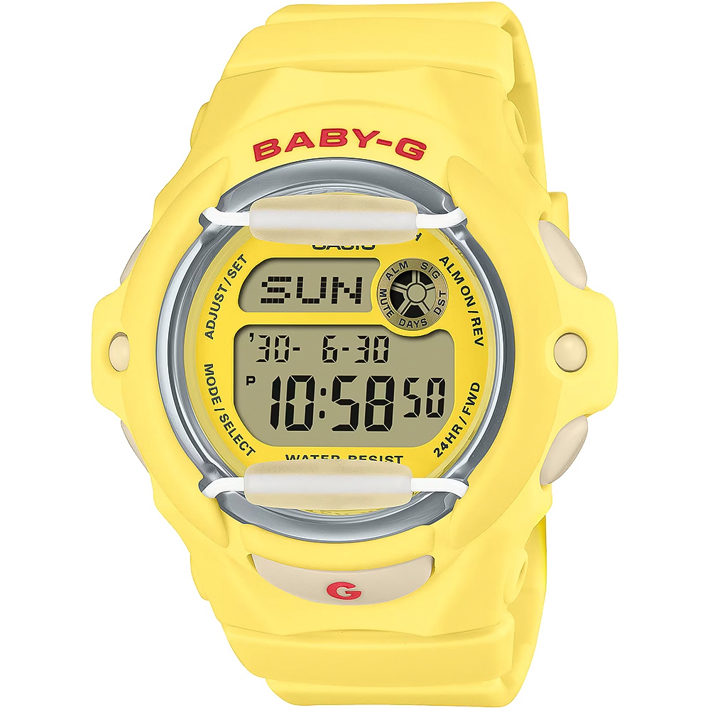 CASIO 卡西歐 Baby-G 甜美櫻桃 電子錶 手錶-黃 BG-169CH-9, , large