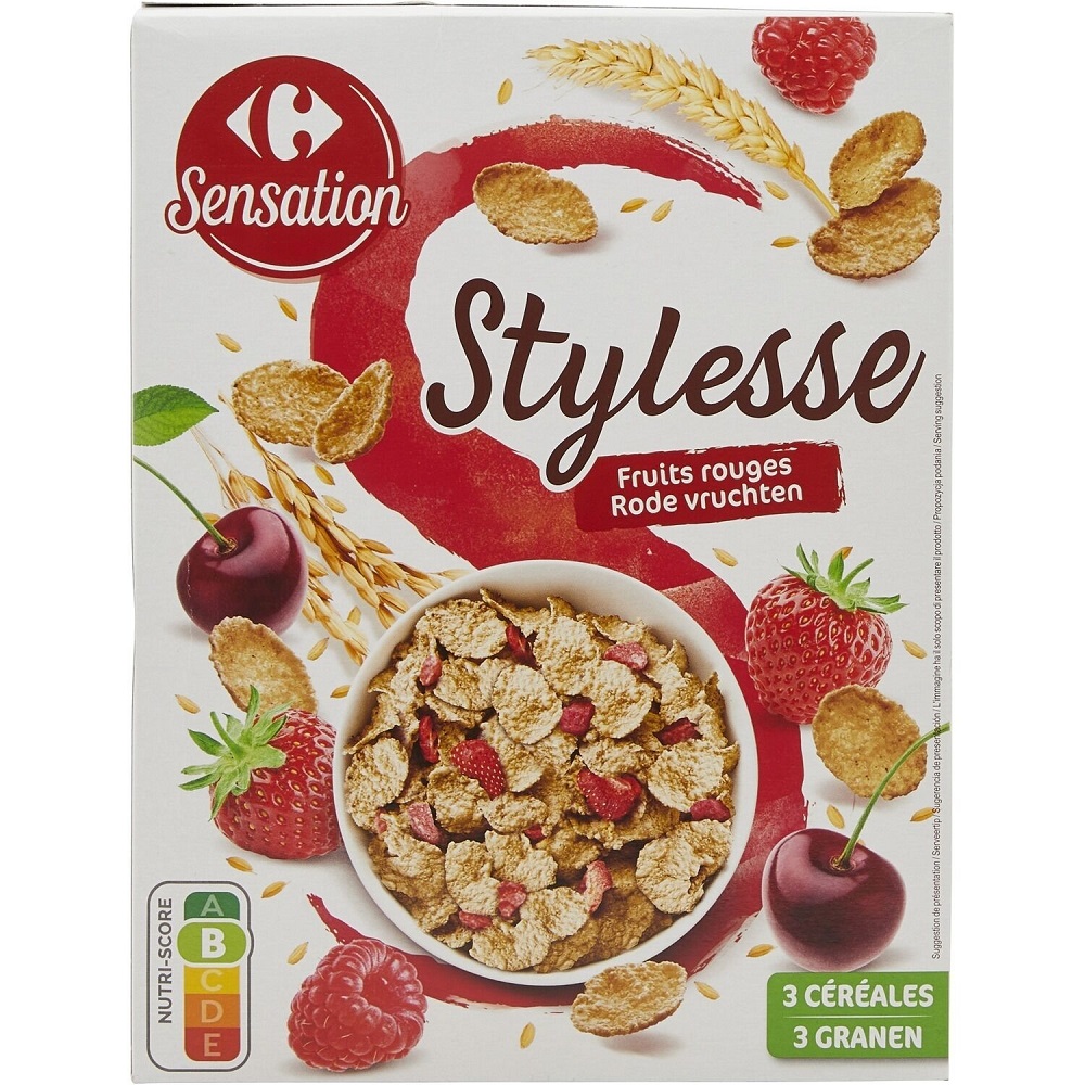 C-Rice  Wheat flake cereal red fruits